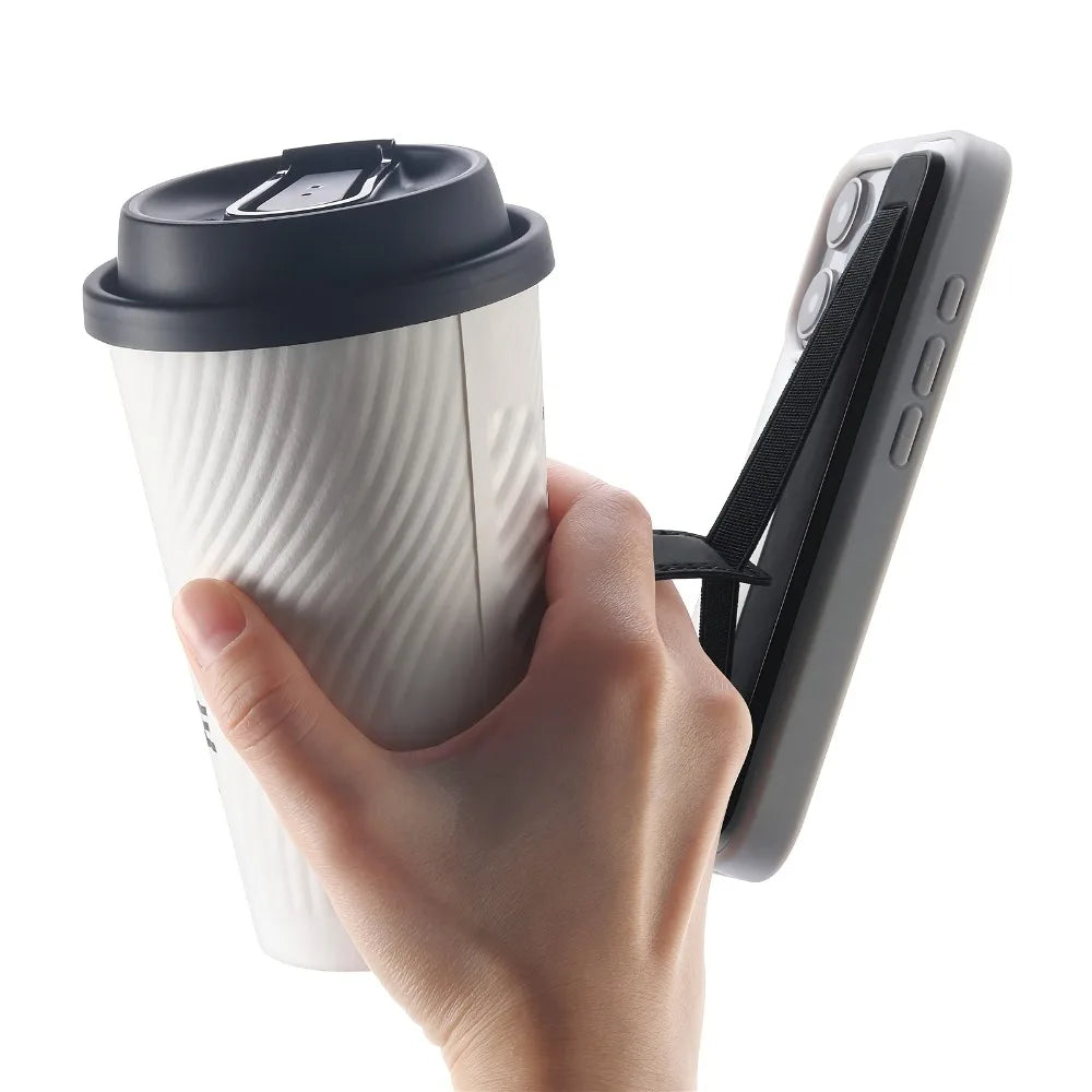 Adhesive Phone Wrist Strap Push-Pull Bracket Stand Phone Grip Strap Nixie