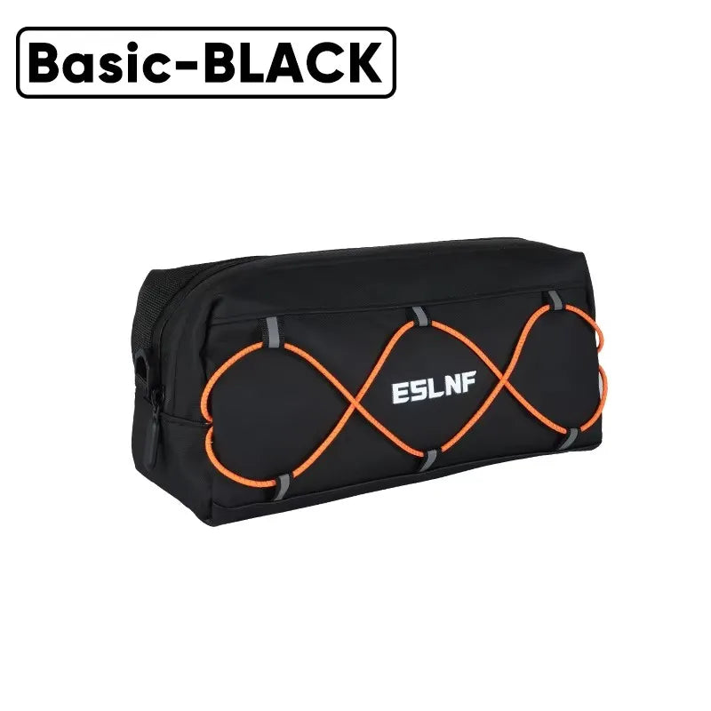 ESLNF Bike Handlebar Bag Waterproof Reflective Cycling Front Bag Handlebar Cycling Bag Nixie Basic-Black