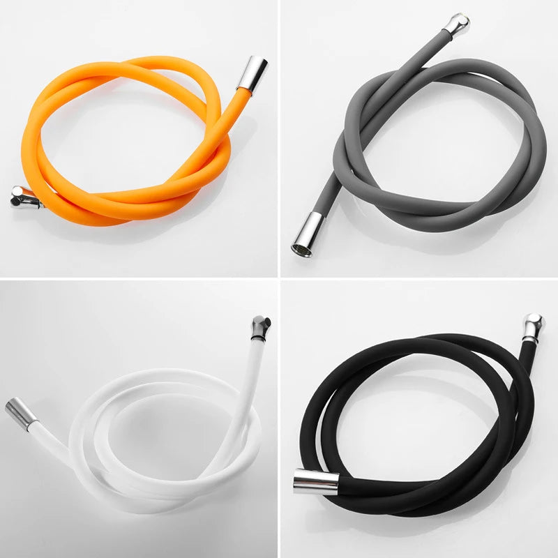 Silicone Flexible Shower Hose Anti-Kink 1.5M/2M High Pressure Shower Hose Nixie