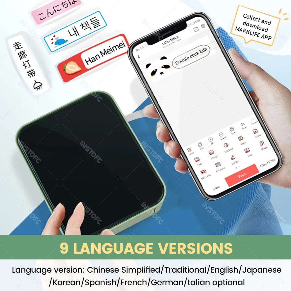 Marklife P15 Bluetooth Thermal Label Printer | Portable Label Maker