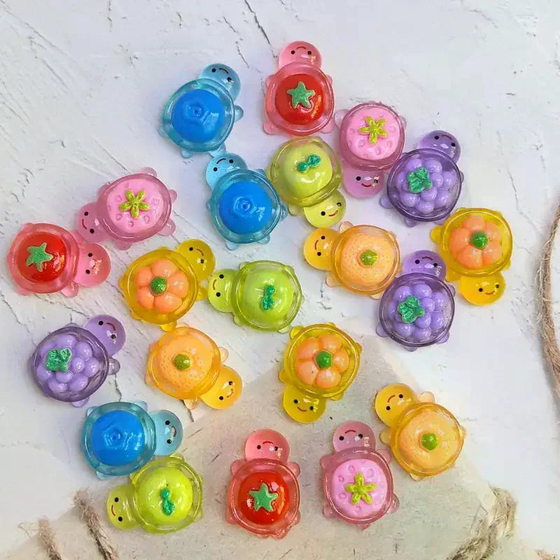 30Pcs Glow-in-the-Dark Mini Resin Turtles Fairy Garden Decor Miniature Craft Figurines Nixie