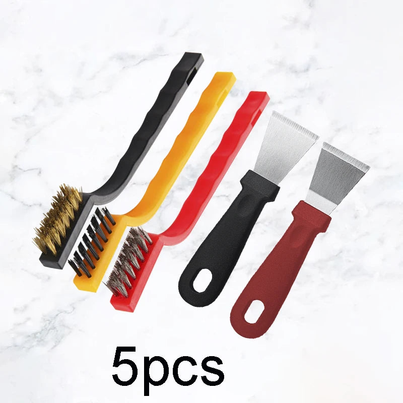5-Piece Kitchen Cleaning Brush Set – Stove & Range Hood Kitchen Cleaning Set Nixie 5pcs