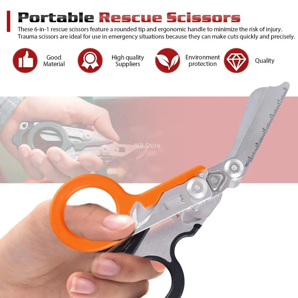 Nixie Emergency Rescue Shears – Strap Cutter & Glass Breaker Emergency Rescue Tool Nixie