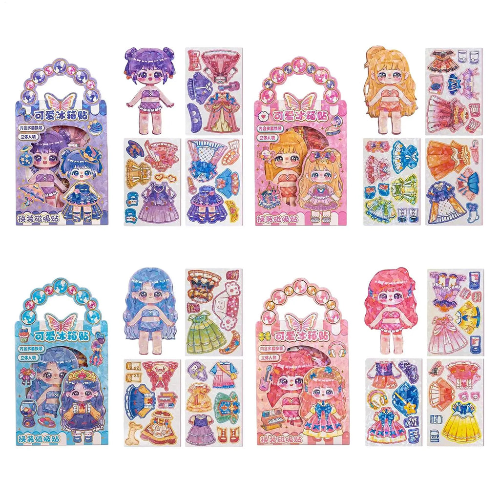 3D Magnetic Dress-Up Doll Toy Set – Mix & Match Kids Gift Magnetic Dress-Up Toy Nixie