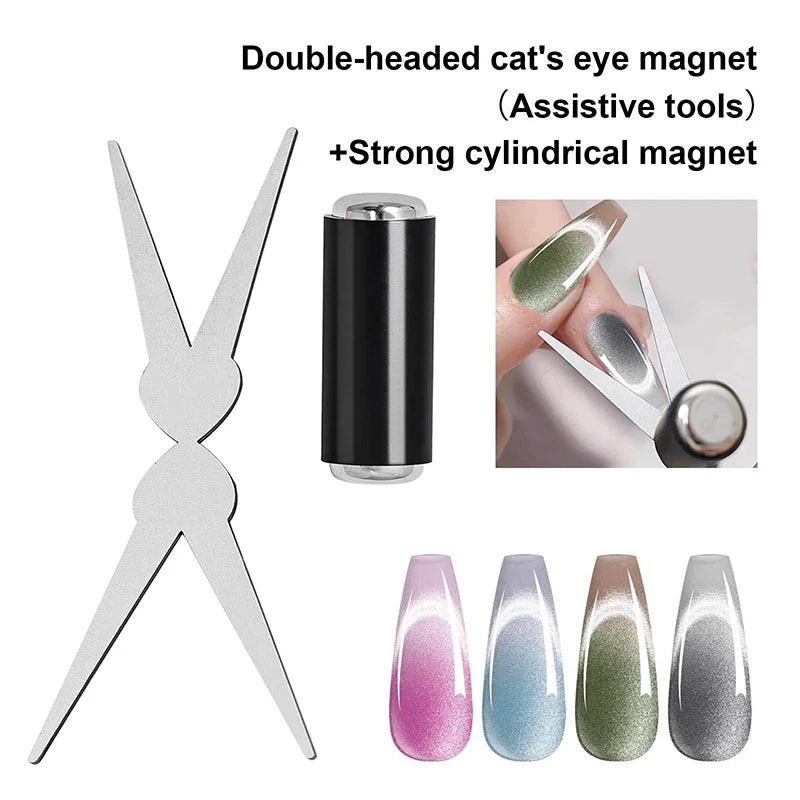 Y-Shaped Cat Eye Nail Magnet Tool – French Gel Polish DIY Nail Art Magnet Nixie