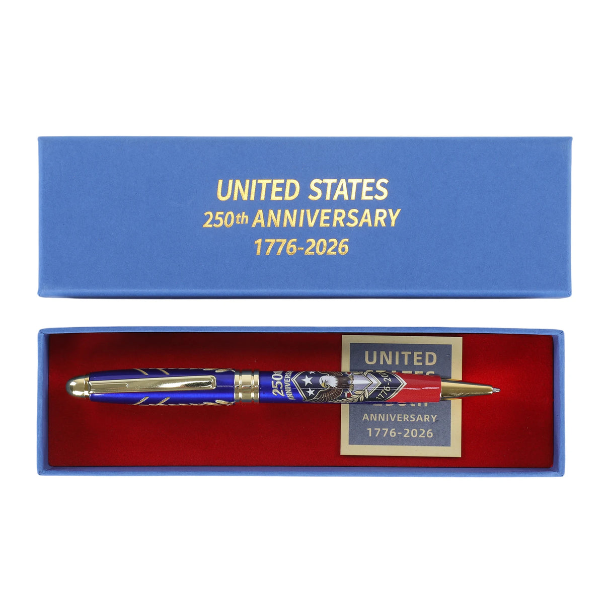 250th Anniversary Patriotic Commemorative Pen 1776–2026 Gift Commemorative Ballpoint Pen Nixie as show