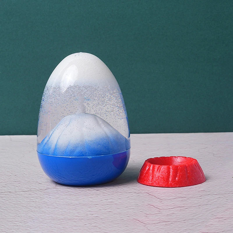 Volcanic Eruption Liquid Hourglass Timer Acrylic Ornament
