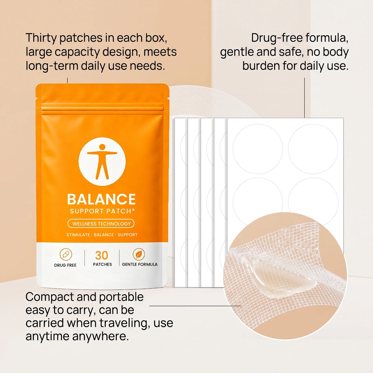 30-Pack Wellness Body Patches – Vitamin E & Ginger | Nixie Body Wellness Patches Nixie