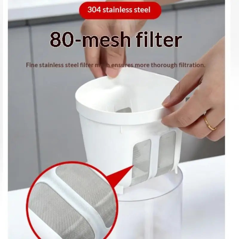 Greek Yogurt Strainer 2L Stainless Steel Fine Mesh Whey Filter Yogurt Strainer Nixie