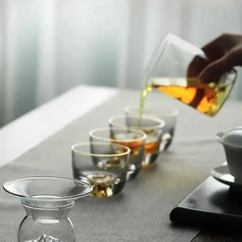Nixie Transparent Glass Tea Filter Set – 2 Piece Large Diameter Glass Tea Filter Nixie