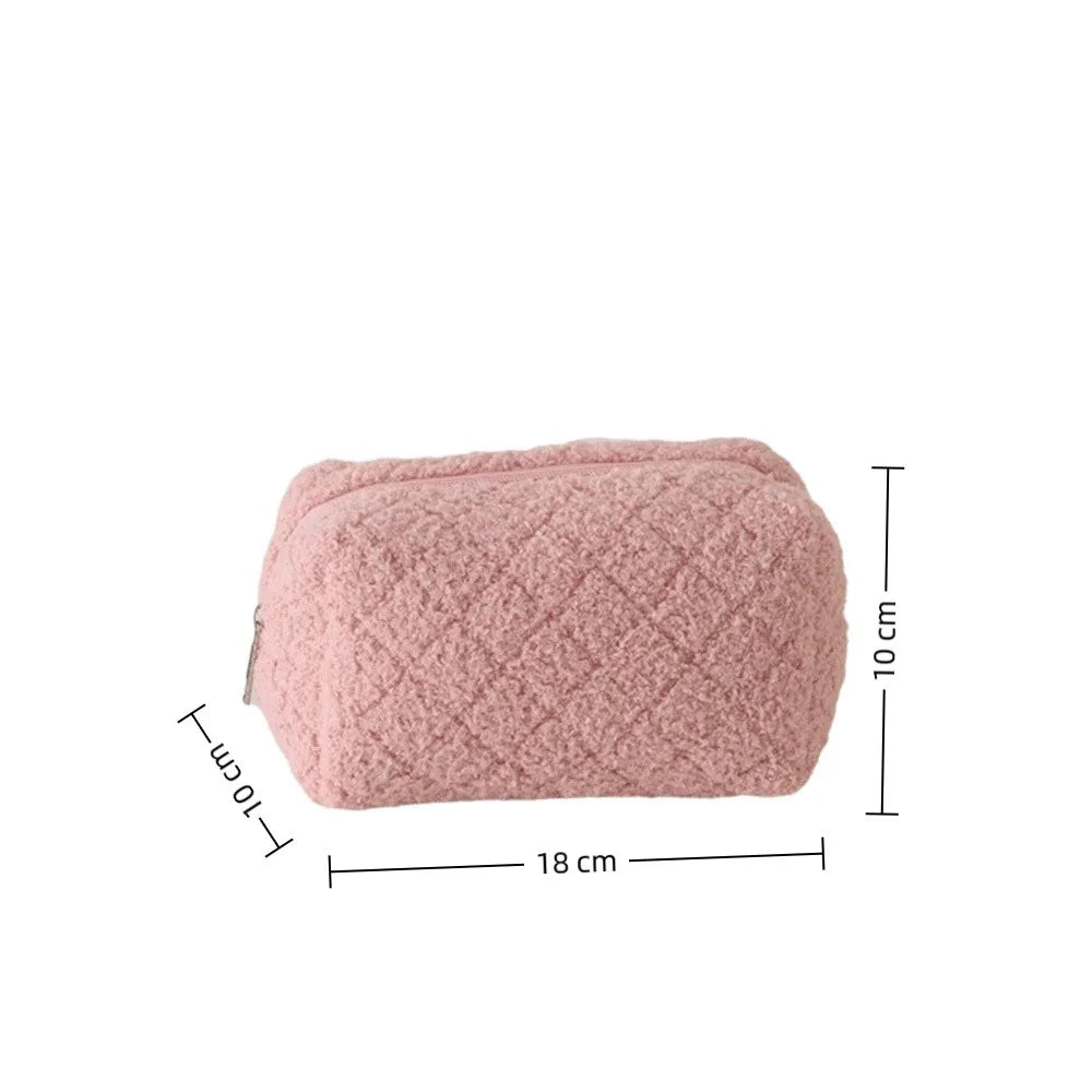Velvet Makeup Bag Large Capacity Cosmetic Storage Pouch Cosmetic Storage Bag Nixie