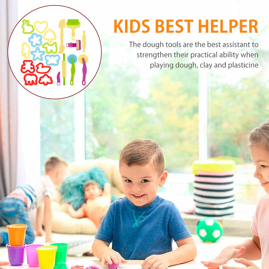 Kids Play Dough Tool Kit – Animal Molds, Cutters & Rolling Pins Kids Clay Tool Kit Nixie