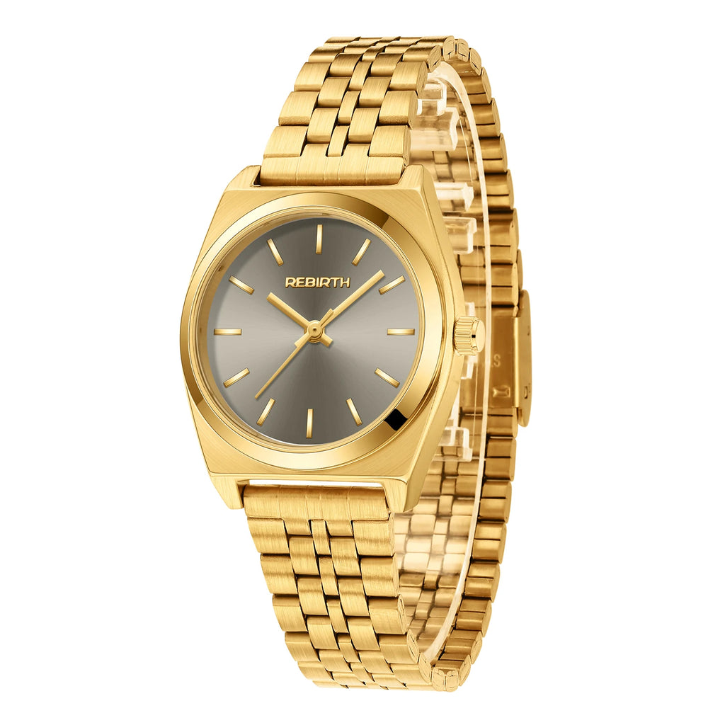 REBIRTH Minimalist Quartz Watch | Stainless Steel Band Quartz Wristwatch Nixie