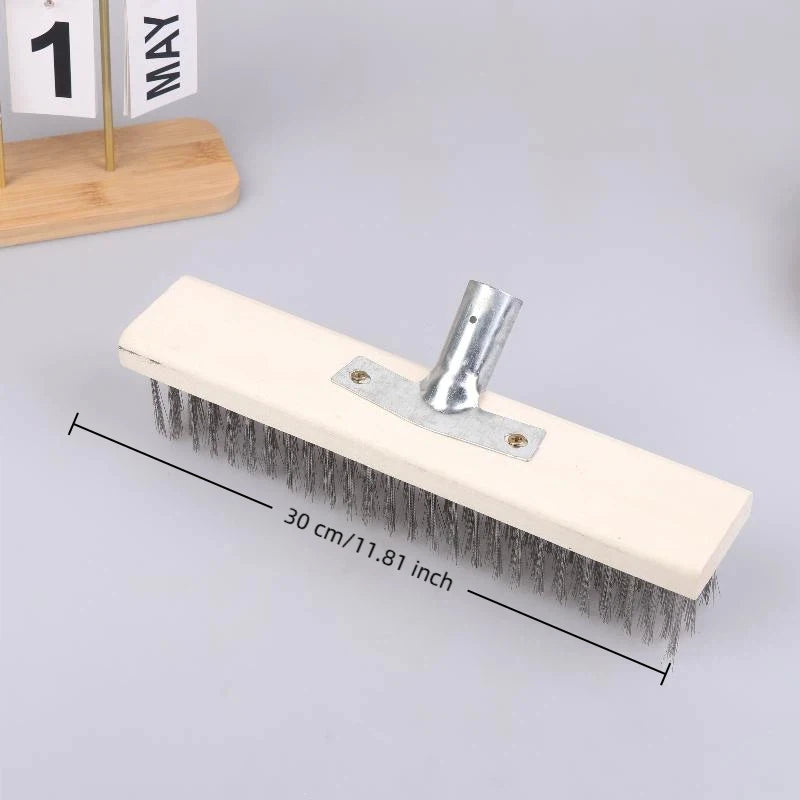 Heavy Duty Steel Wire Deck Brush Head 20cm 30cm 50cm Wire Deck Brush Nixie A2