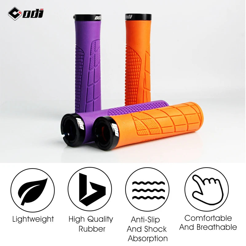ODI MTB Handlebar Grips – Lockable Anti-Skid Rubber Bike Grips MTB Handlebar Grips Nixie