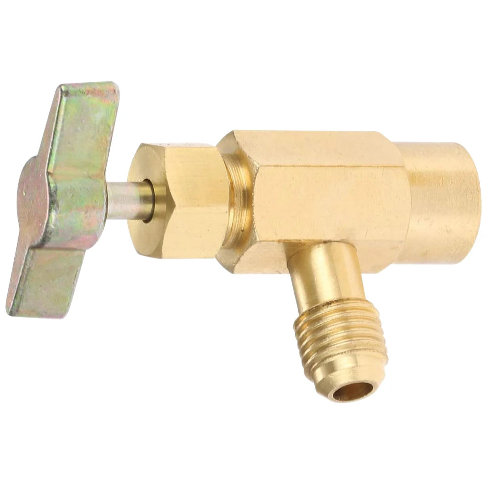 R1234YF Self-Sealing Refrigerant Can Tap 1/2" LH & 1/4" SAE Refrigerant Can Tap Nixie
