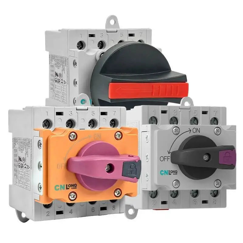 4P DIN-Rail DC Isolator Rotary Switch 32A 1200V – Solar PV DC Isolator Switch Nixie