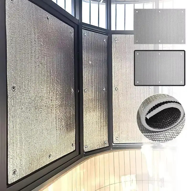 Aluminum Foil Window Sun Shade – UV Block & Privacy Film Window Sun Shade Nixie