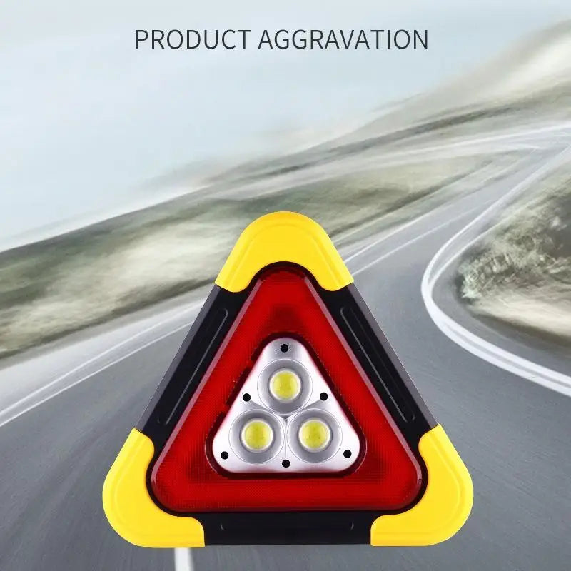 LED Triangle Warning Light – Flashing Road Safety Lamp Set
