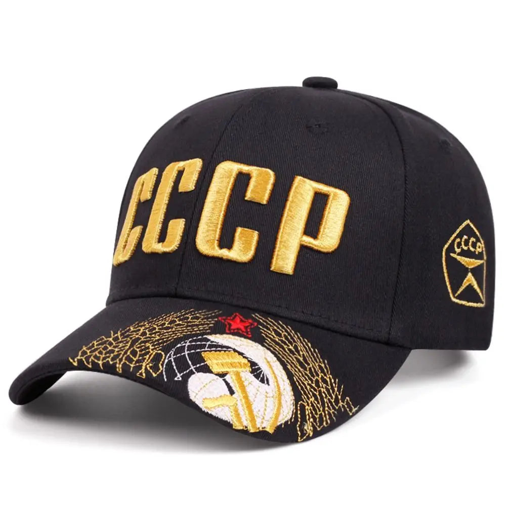 CCCP Embroidered Cotton Snapback Baseball Cap – Unisex
