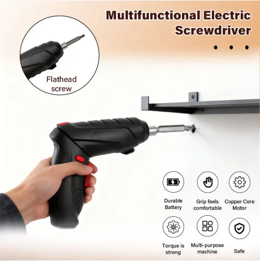 Nixie 4.2V Brushless Rechargeable Electric Screwdriver Set 6Nm Electric Screwdriver Set Nixie