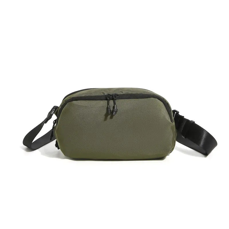 Men's Lightweight Crossbody Chest Bag – Minimalist Nylon Pouch Crossbody Chest Bag Nixie