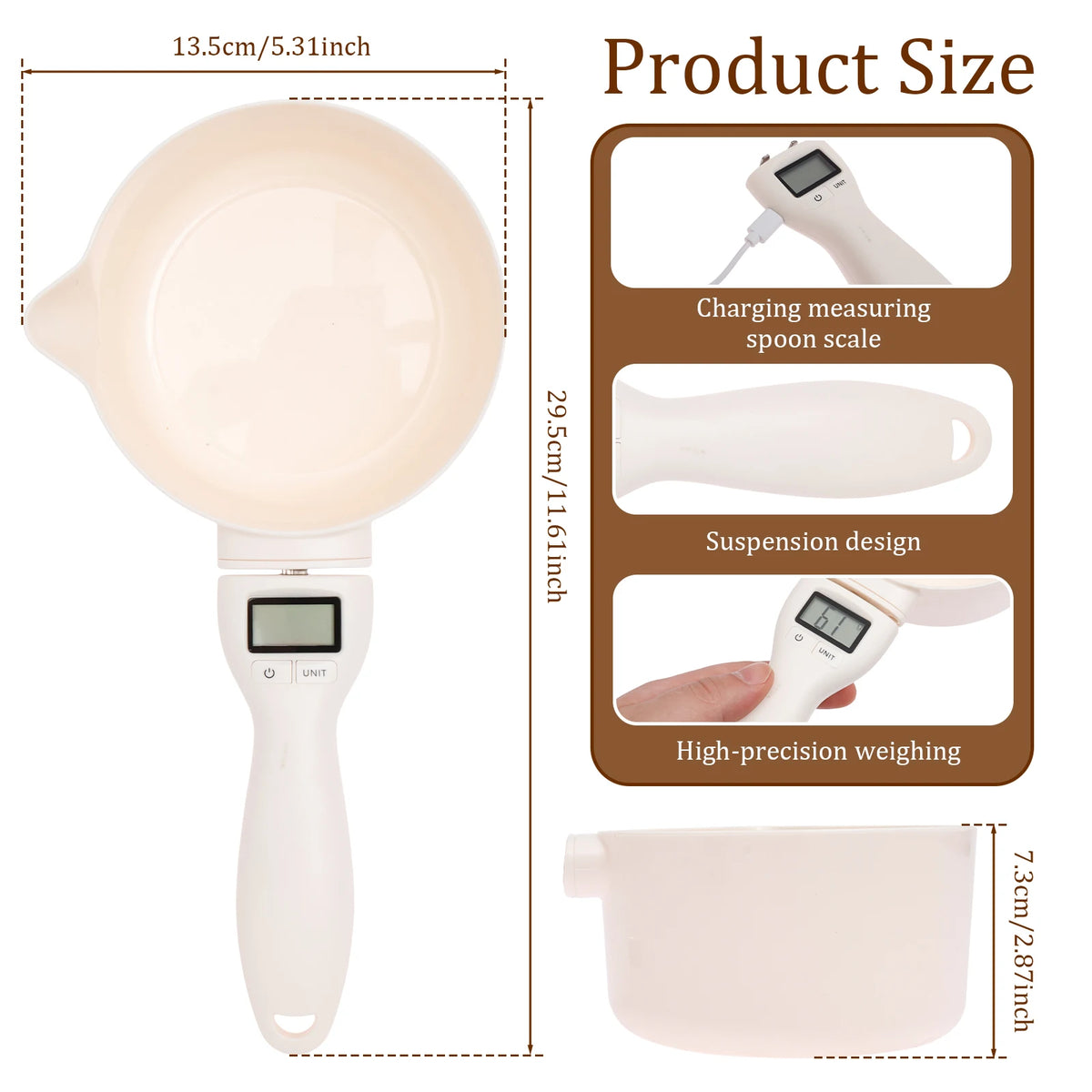 Nixie Digital Pet Food Scale Measuring Spoon – LCD 800g Digital Measuring Spoon Nixie 1PC Style 2