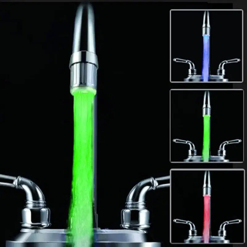 3-Color LED Temperature-Sensitive Faucet Aerator Tap Nozzle Faucet Aerator Nixie