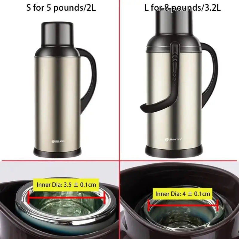 Thermos Bottle Replacement Stopper – Food Grade Silicone & Steel Flask Replacement Stopper Nixie