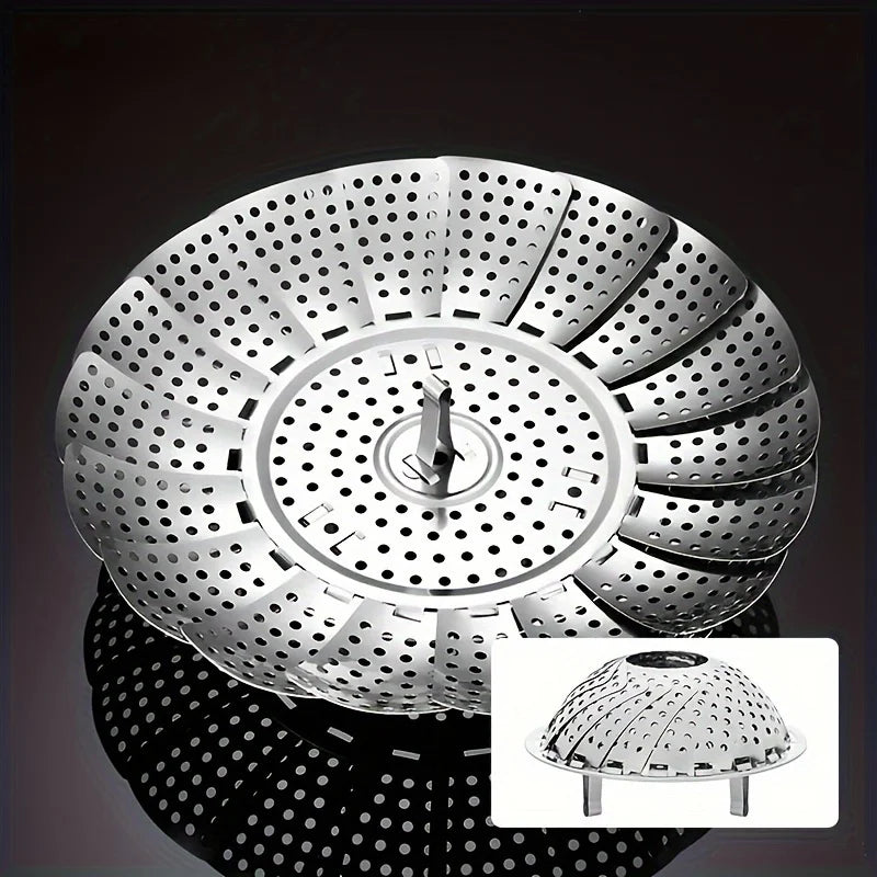 Stainless Steel Expandable Steamer Basket 6–10.5" Foldable Steamer Basket Nixie
