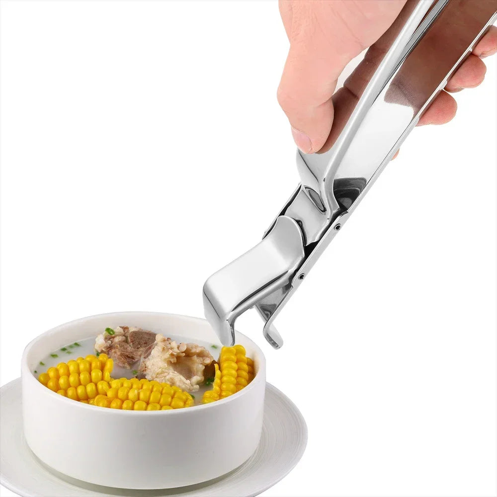 Stainless Steel Hot Plate Clips – Anti-Slip Pan & Bowl Gripper Kitchen Plate Gripper Nixie