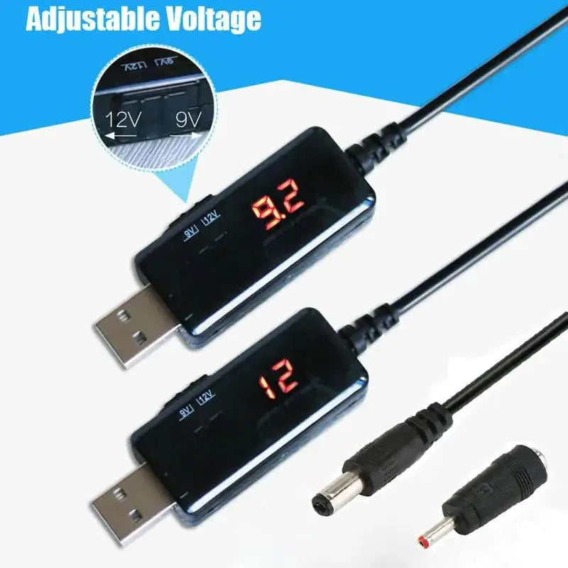 USB Boost Converter Cable 5V to 9V/12V Step-Up DC Power Cable DC Boost Converter Cable Nixie