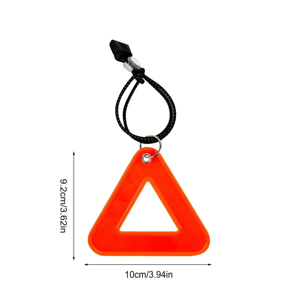 Reflective Triangle Pendant – High Visibility Cycling Safety Tag