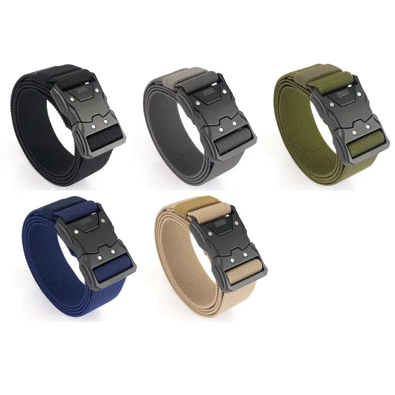 Unisex Tactical Quick-Buckle Elastic Outdoor Training Belt Tactical Elastic Belt Nixie