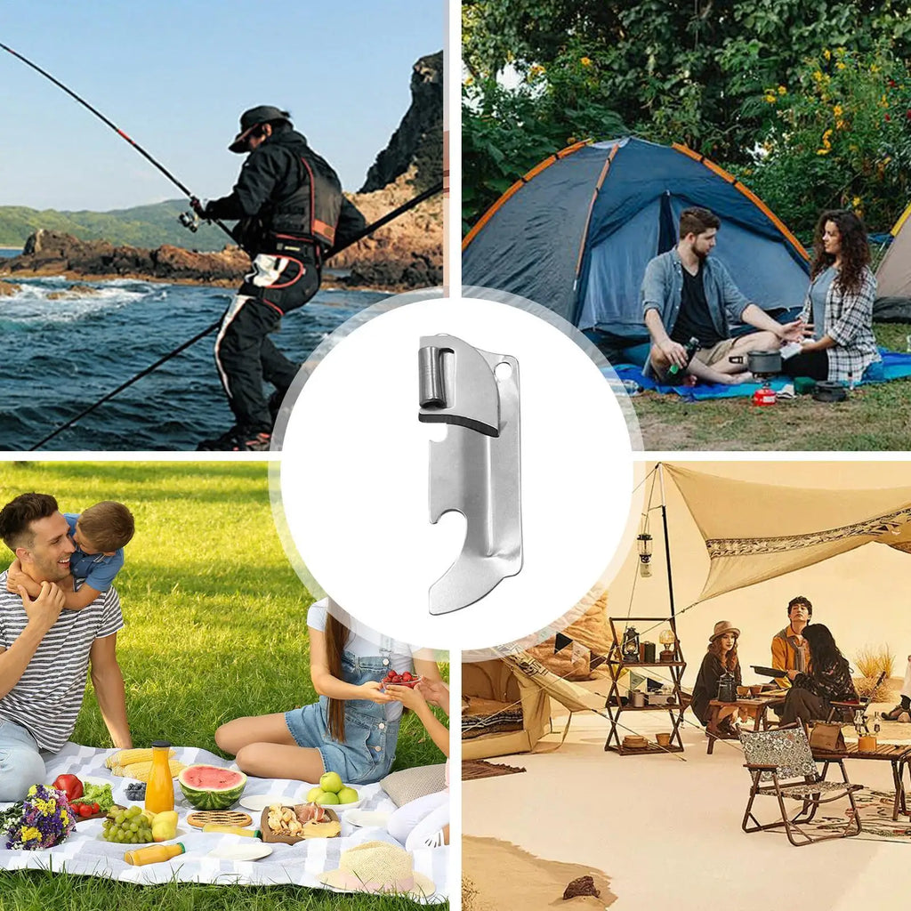 Manual Stainless Steel Can Opener – Camping & Kitchen Use Manual Can Opener Nixie
