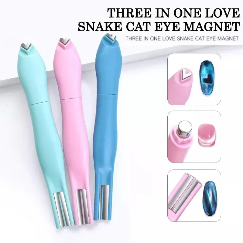 Heart-Shaped Cat Eye Magnetic Nail Art Tool | DIY Manicure Nail Art Magnet Nixie