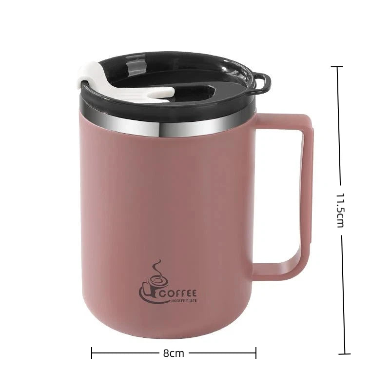 Double Wall Insulated Coffee Mug – 304 Stainless Steel & Handle Insulated Coffee Mug Nixie