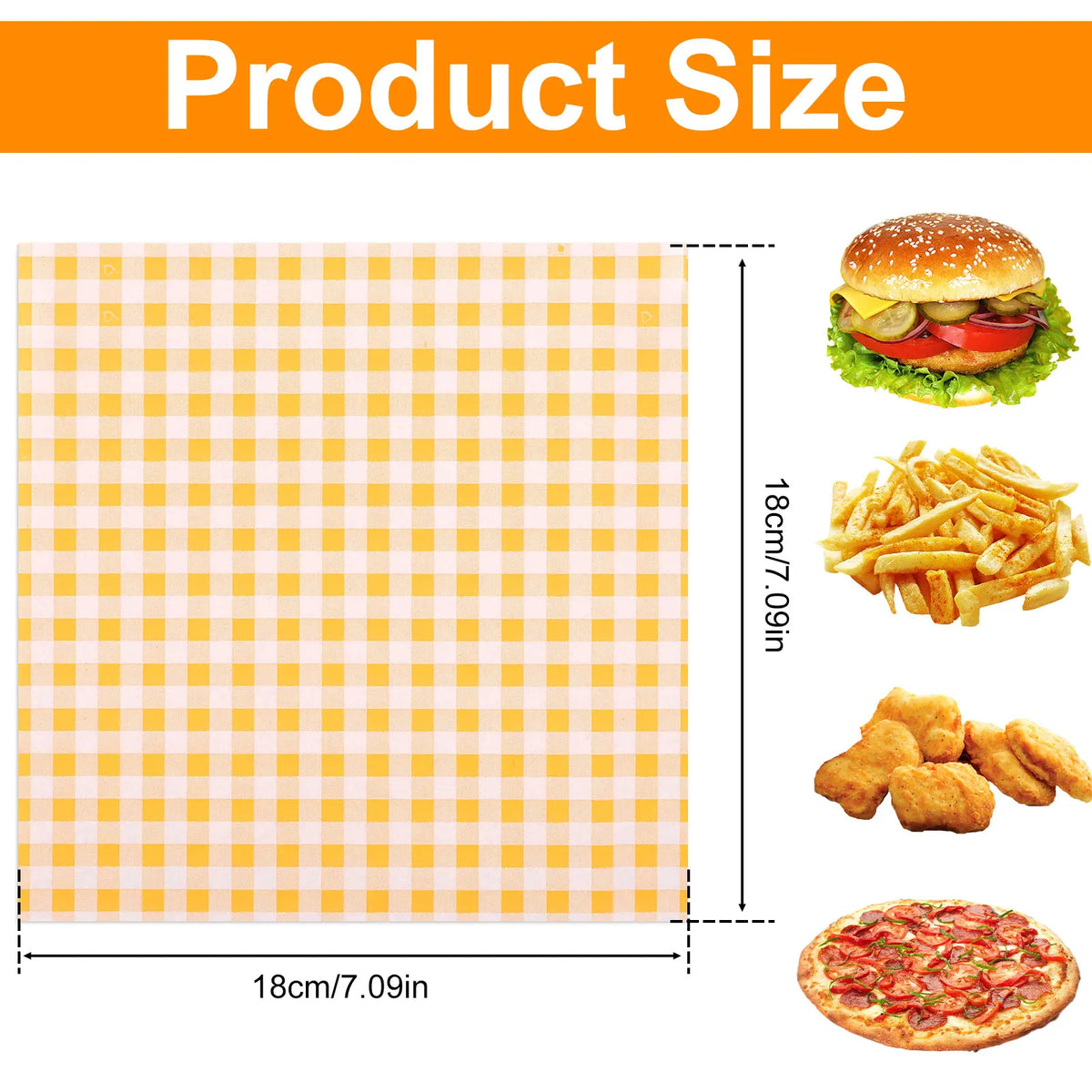 400Pcs Greaseproof Wax Paper Sheets – 4 Colors Food Liners Food Wrapping Paper Nixie