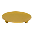 Iron Pillar Candle Holder Plate Stand – Wedding & Home Decor Candle Holder Stand Nixie Golden 7cmx1.5cm