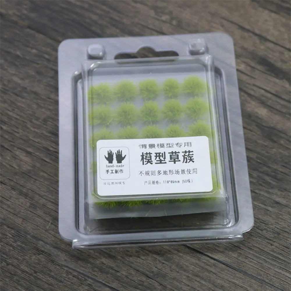 50PCS 5mm Miniature Grass Tufts – Model Railway Scenery & Diorama Miniature Scenery Tufts Nixie