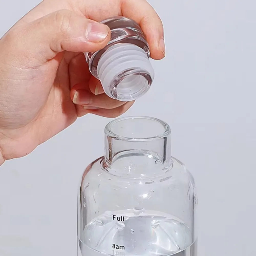 FEB.WIND Cute BPA-Free Water Bottle with Time Scale Water Bottle Nixie