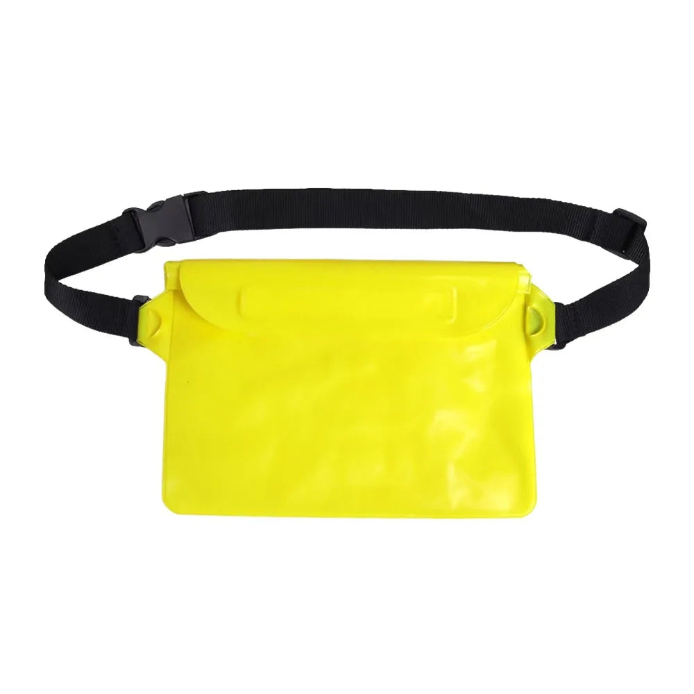 Transparent Waterproof Waist Bag – 3-Layer PVC Swimming Pack