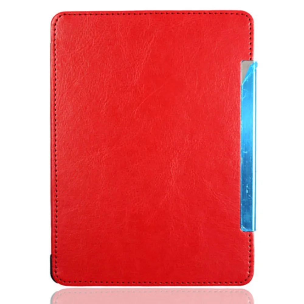 PU Leather Magnetic Folio Case for Kindle 4th/5th Gen D01100 E-Reader Folio Case Nixie Red