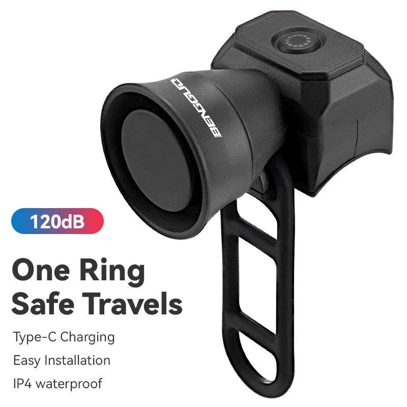 Waterproof Electronic Bike Horn | USB or Battery Powered Bell Electronic Bike Horn Nixie