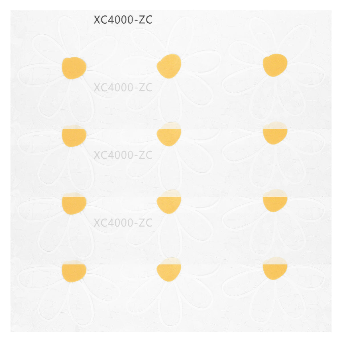4Pcs Daisy Suncatcher Window Stickers – Reusable Static Cling