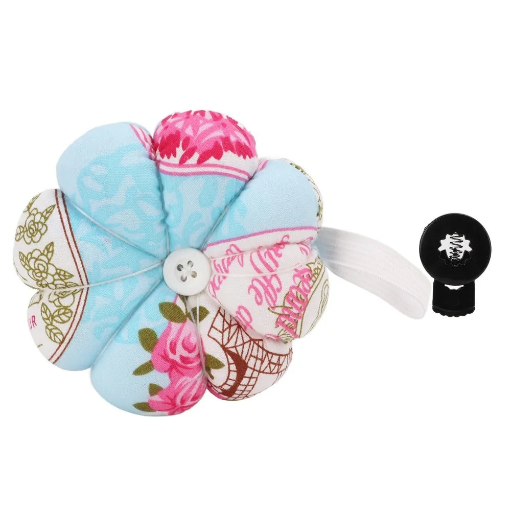 Wrist Pin Cushion Pumpkin Design – Elastic Wearable Strap