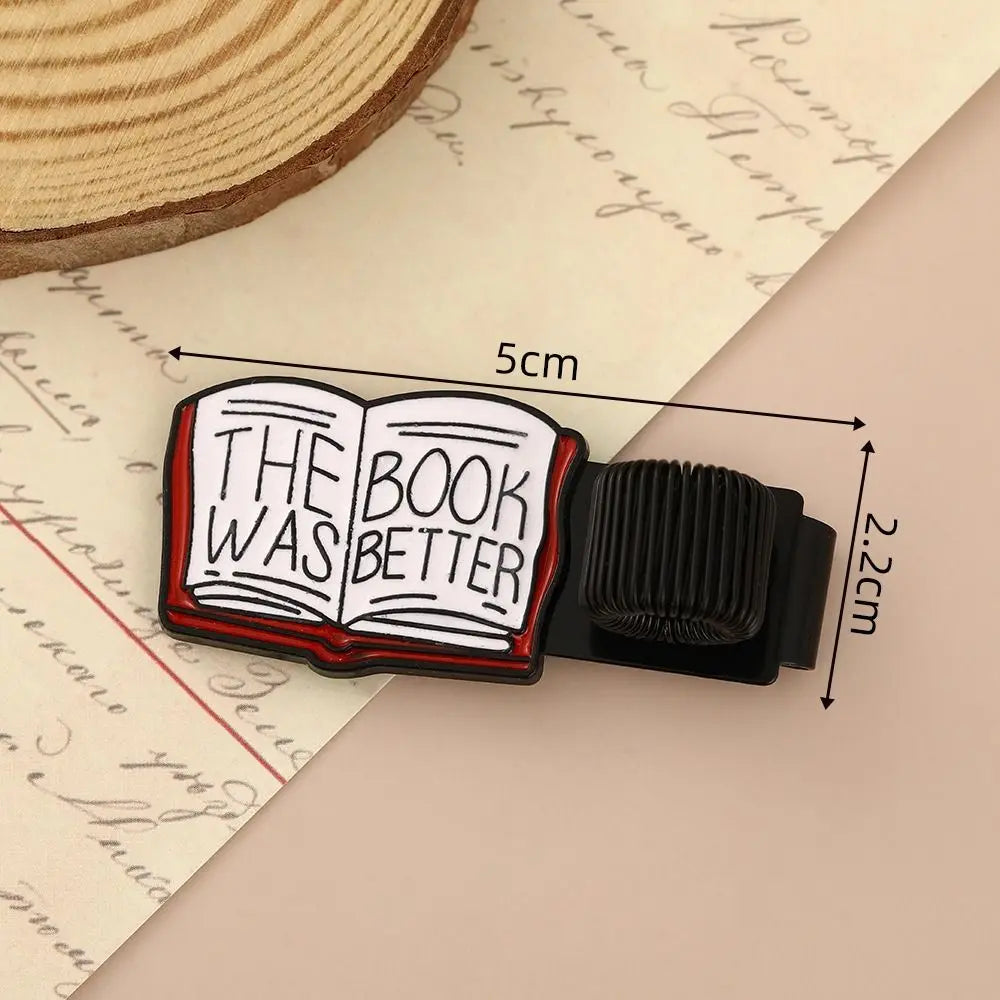 Metal Book-Shaped Pen Clip & Page Marker | 4 Designs Pen Clip Bookmark Nixie