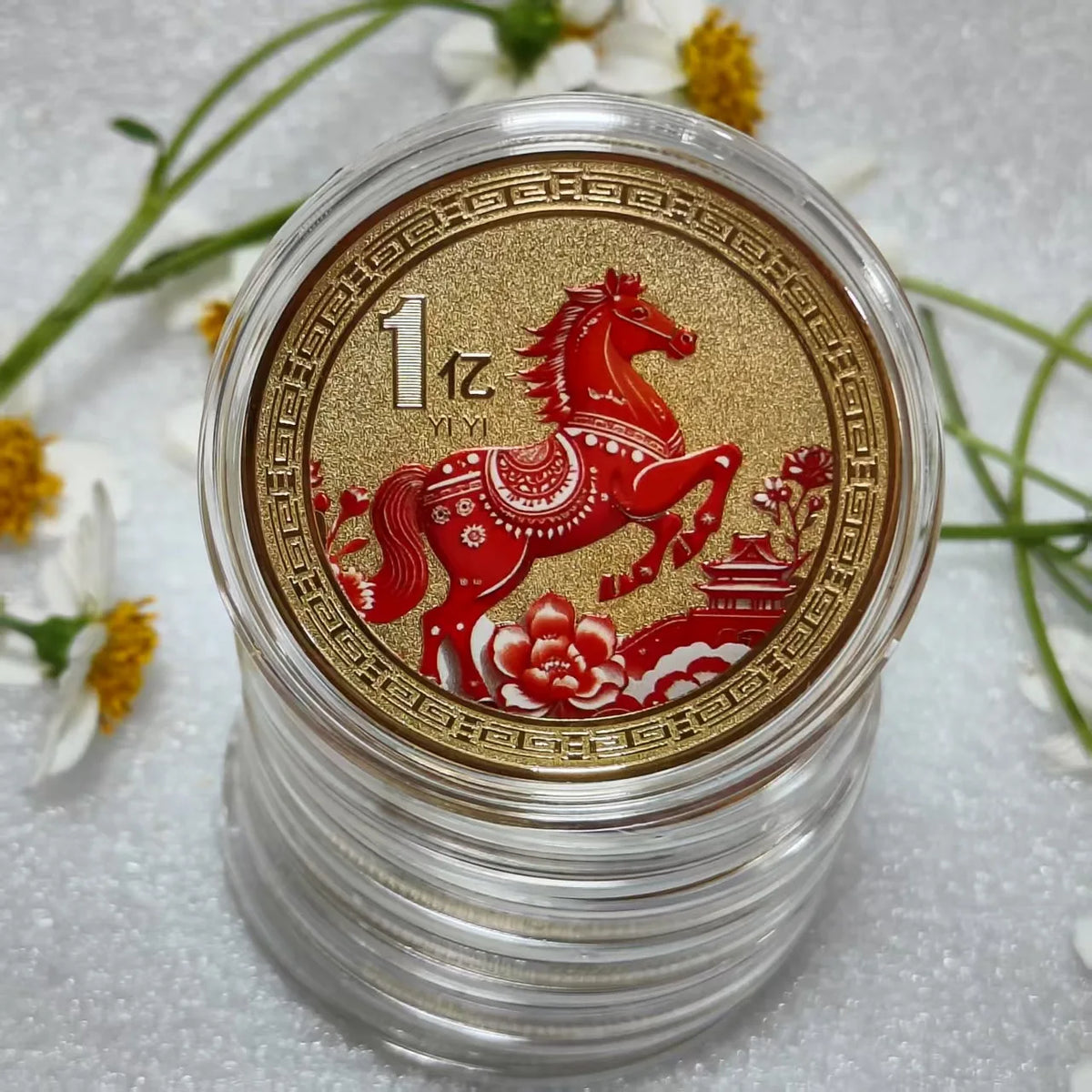 2026 Year of the Horse Chinese Lucky Coins | Metal Souvenir Commemorative Coin Nixie