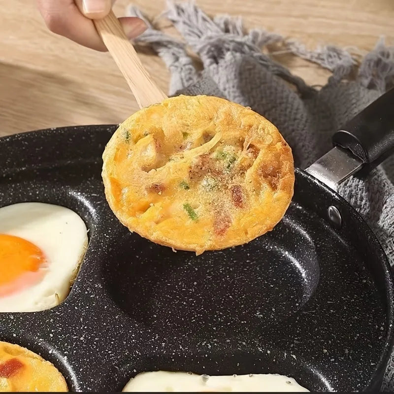 Non-Stick Divided Skillet – Heart & Round Pancake Pan Divided Skillet Nixie