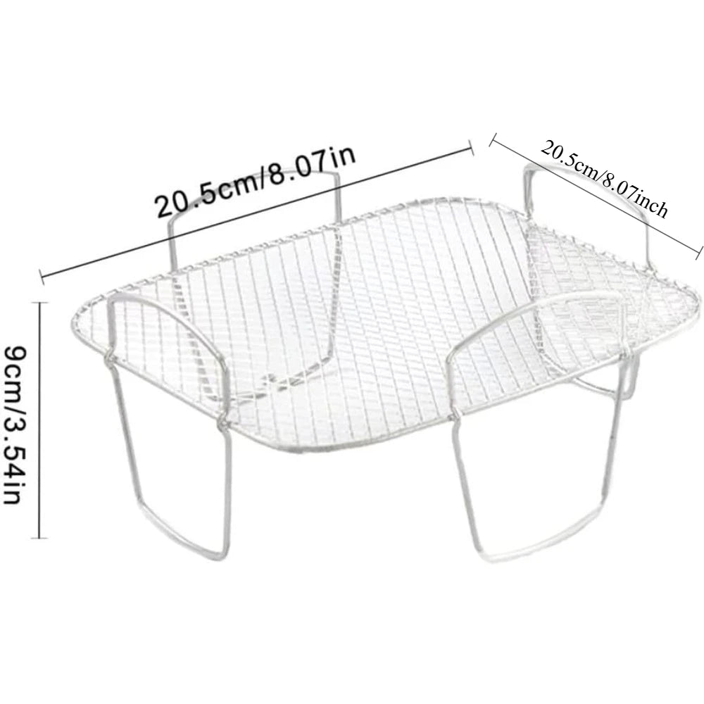 Stainless Steel Air Fryer Rack – Grill, Dehydrator & Steamer Air Fryer Rack Nixie